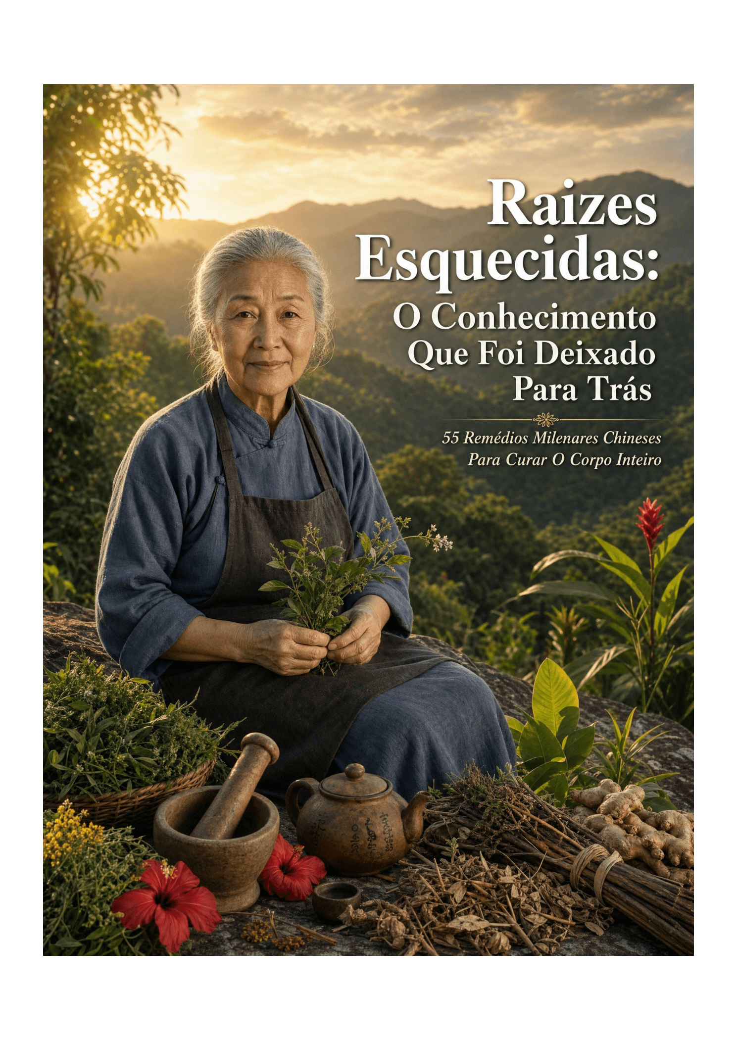 Capa do ebook Raízes Esquecidas - 55 Remédios Milenares Chineses da Vovó Mei