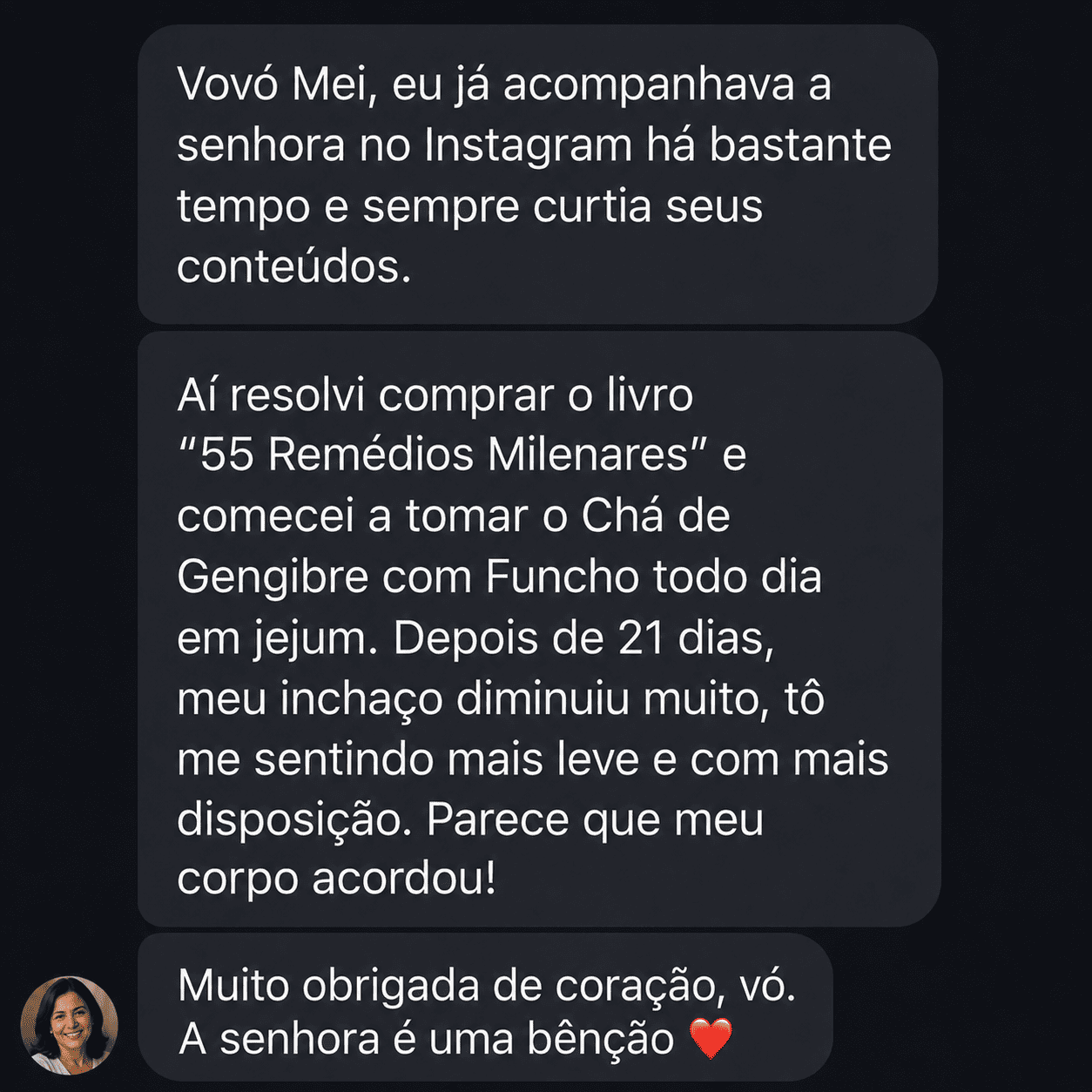 Depoimento real - inchaço diminuiu em 21 dias