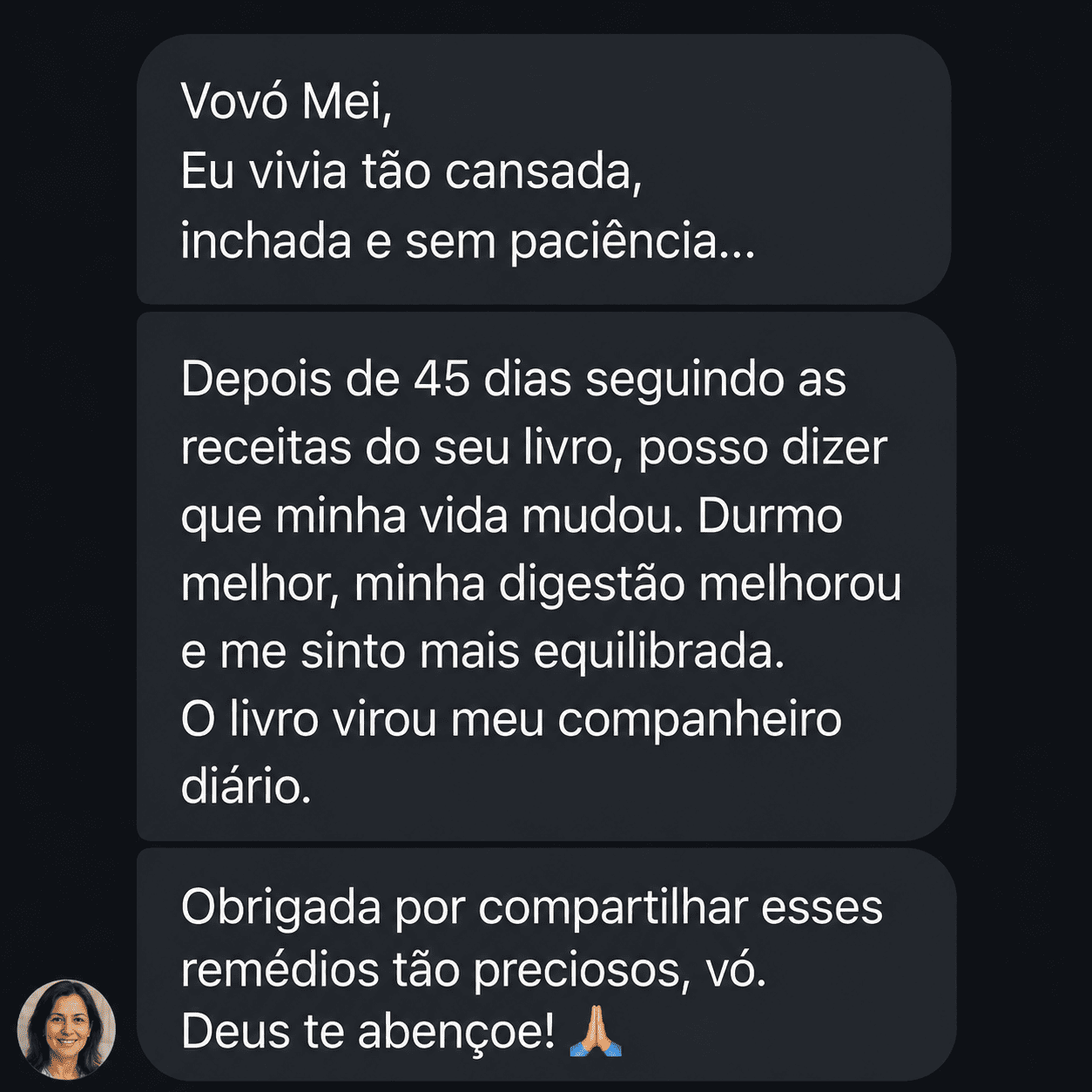 Depoimento real - vida mudou depois de 45 dias com as receitas