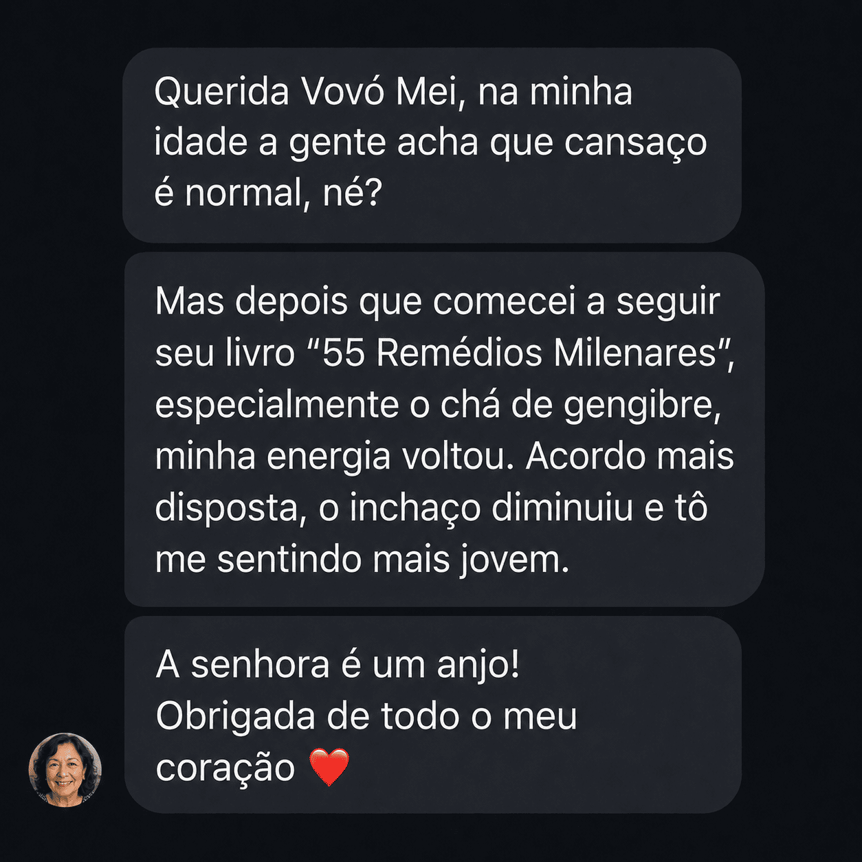 Depoimento real - energia voltou com chá de gengibre
